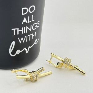 Cercei placati cu aur 18K – CRISSA Cercei placati cu aur 18K – CRISSA