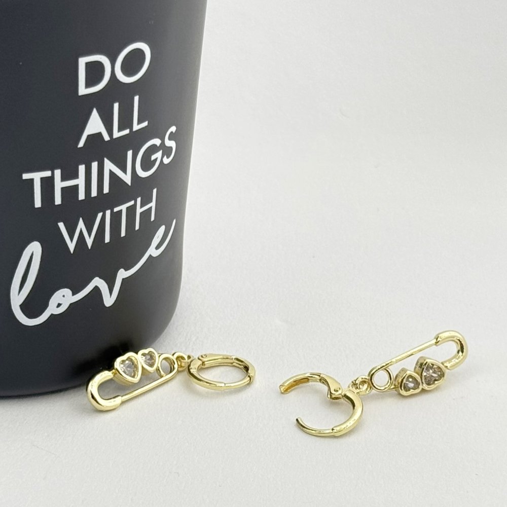 Cercei placati cu aur 18K – CRISSA Cercei placati cu aur 18K – CRISSA