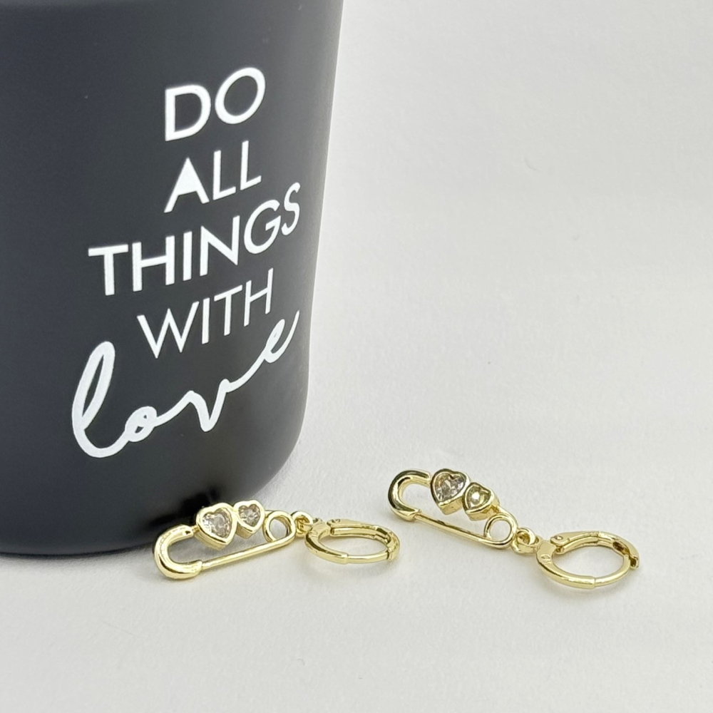 Cercei placati cu aur 18K – CRISSA Cercei placati cu aur 18K – CRISSA