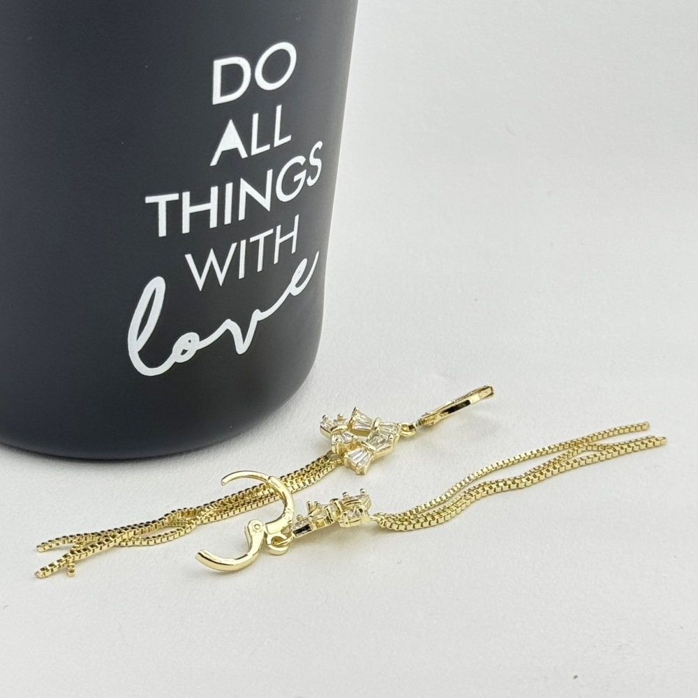 Cercei placati cu aur 18K – CRISSA Cercei placati cu aur 18K – CRISSA