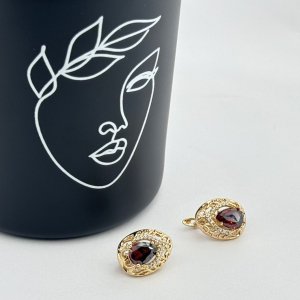 Cercei placati cu aur 18K – CRISSA