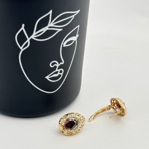 Cercei placati cu aur 18K – CRISSA