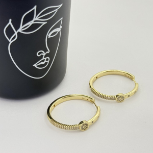 Cercei placati aur 18k creole