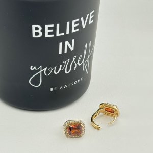 Cercei placati aur 18k cristale colorate Cercei placati aur 18k cristale colorate