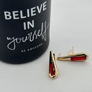 Cercei placati aur 18k cristale colorate Cercei placati aur 18k cristale colorate