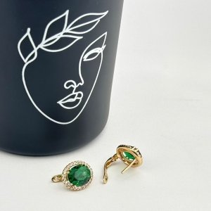 Cercei placati cu aur 18K – CRISSA Cercei placati cu aur 18K – CRISSA