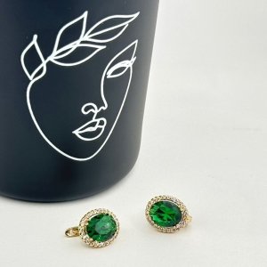 Cercei placati cu aur 18K – CRISSA Cercei placati cu aur 18K – CRISSA