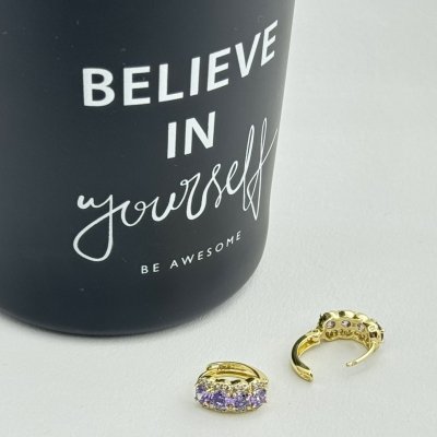 Cercei placati cu aur 18K – CRISSA Cercei placati cu aur 18K – CRISSA