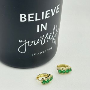 Cercei placati cu aur 18K – CRISSA Cercei placati cu aur 18K – CRISSA