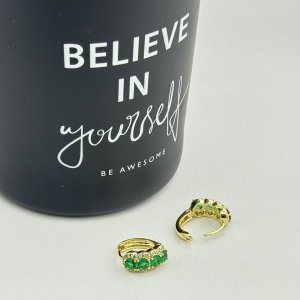 Cercei placati cu aur 18K – CRISSA Cercei placati cu aur 18K – CRISSA