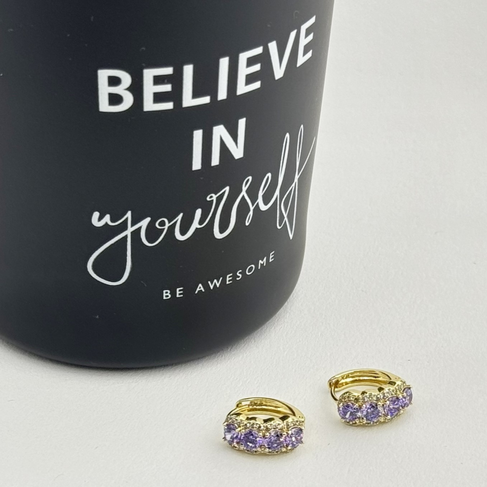 Cercei placati cu aur 18K – CRISSA Cercei placati cu aur 18K – CRISSA