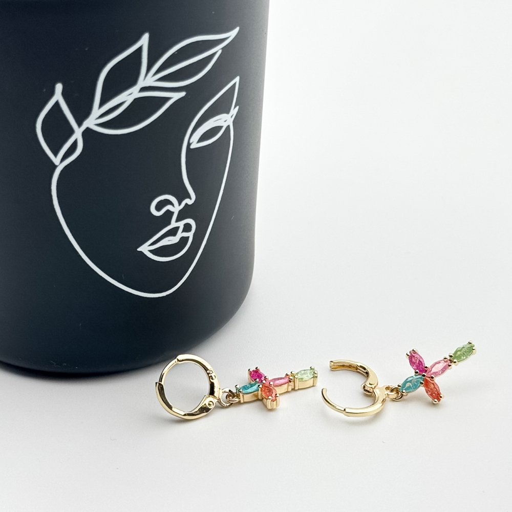 Cercei placati cu aur 18K – CRISSA