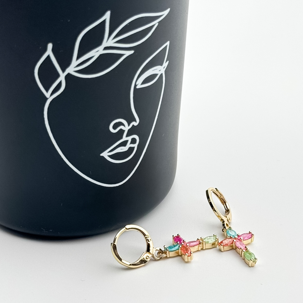 Cercei placati cu aur 18K – CRISSA