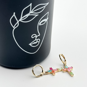 Cercei placati cu aur 18K – CRISSA