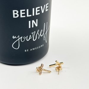 Cercei placati cu aur 18K – CRISSA Cercei placati cu aur 18K – CRISSA