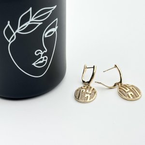 Cercei placati cu aur 18K – CRISSA Cercei placati cu aur 18K – CRISSA