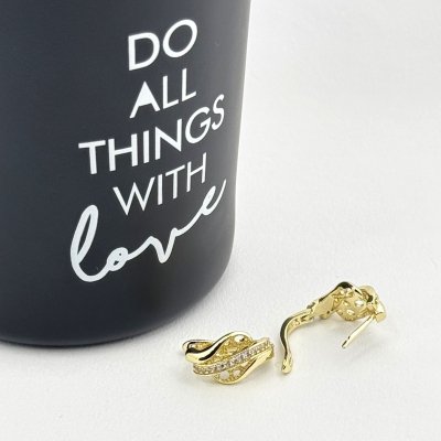 Cercei placati cu aur 18K – CRISSA