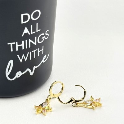 Cercei placati cu aur 18K – CRISSA