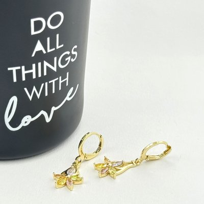 Cercei placati cu aur 18K – CRISSA