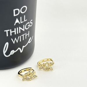 Cercei placati cu aur 18K – CRISSA Cercei placati cu aur 18K – CRISSA