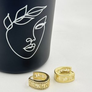 Cercei placati aur 18k cu model
