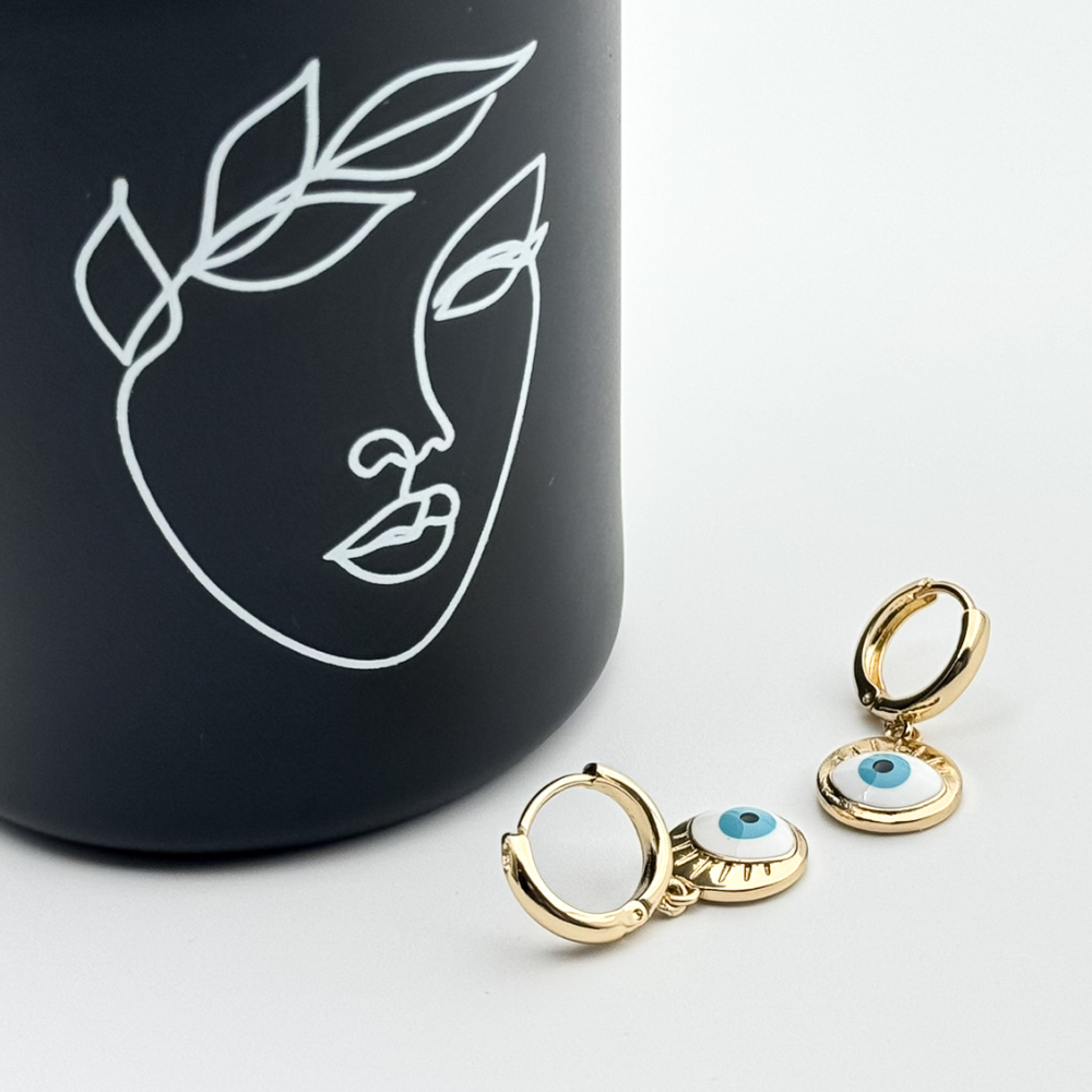 Cercei placati cu aur 18K – CRISSA