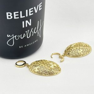 Cercei placati cu aur 18K – CRISSA Cercei placati cu aur 18K – CRISSA