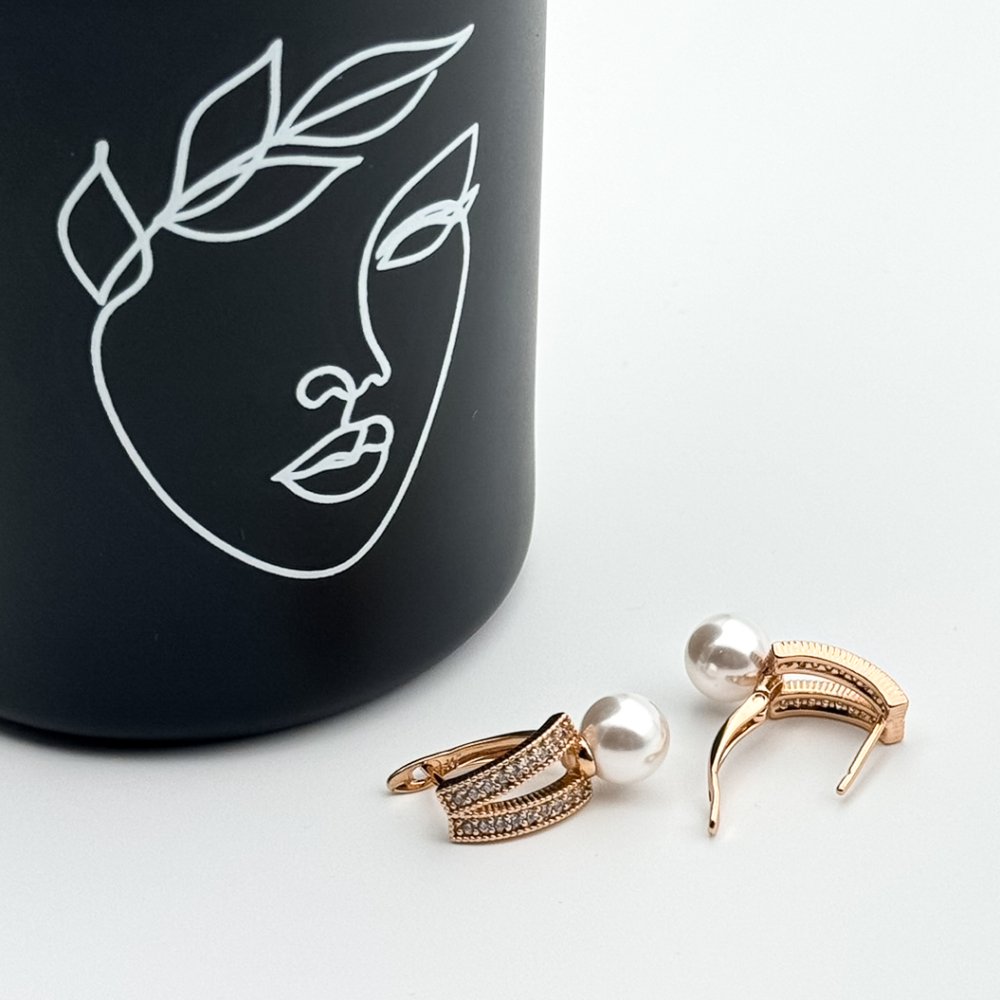 Cercei placati cu aur 18K – CRISSA Cercei placati cu aur 18K – CRISSA