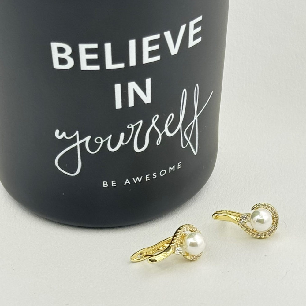 Cercei placati cu aur 18K – CRISSA Cercei placati cu aur 18K – CRISSA