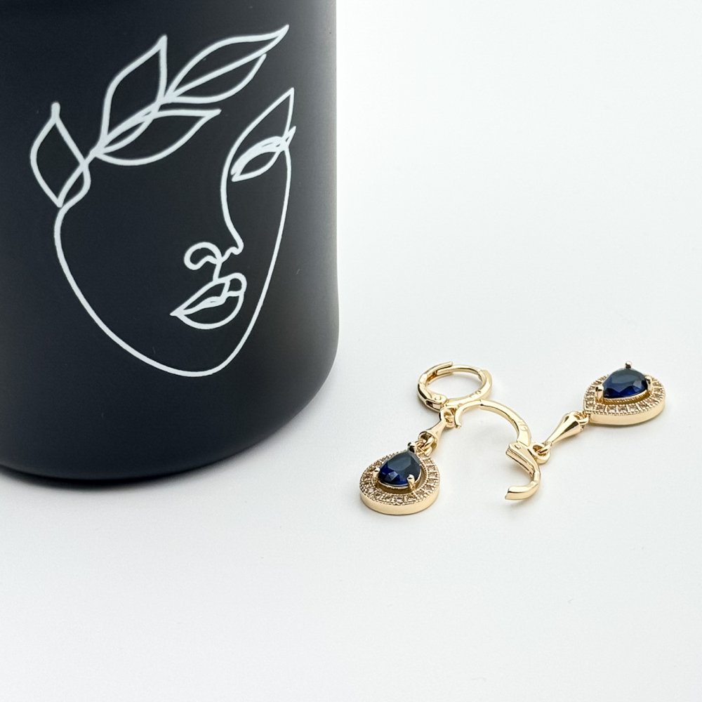 Cercei placati cu aur 18K – CRISSA Cercei placati cu aur 18K – CRISSA