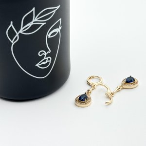 Cercei placati cu aur 18K – CRISSA Cercei placati cu aur 18K – CRISSA