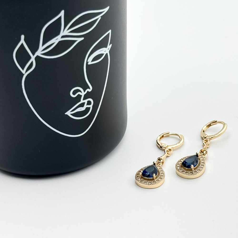 Cercei placati cu aur 18K – CRISSA Cercei placati cu aur 18K – CRISSA