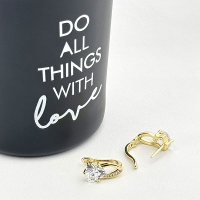 Cercei placati cu aur 18K – CRISSA