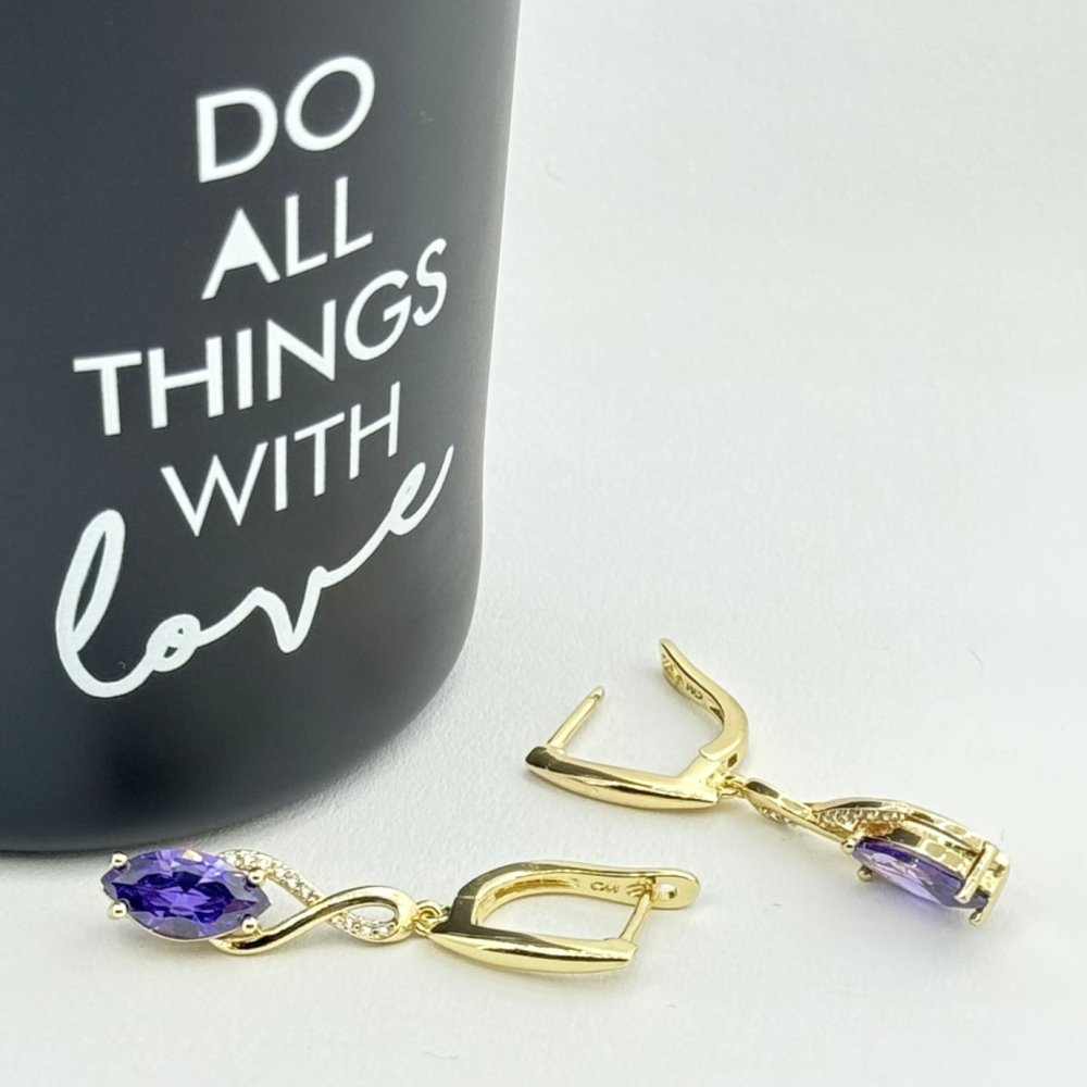 Cercei placati cu aur 18K – CRISSA Cercei placati cu aur 18K – CRISSA