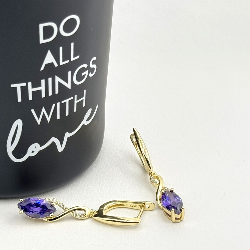 Cercei placati cu aur 18K – CRISSA Cercei placati cu aur 18K – CRISSA