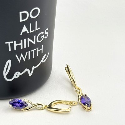 Cercei placati cu aur 18K – CRISSA