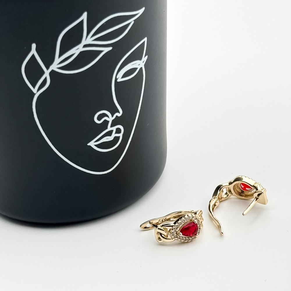 Cercei placati cu aur 18K – CRISSA Cercei placati cu aur 18K – CRISSA