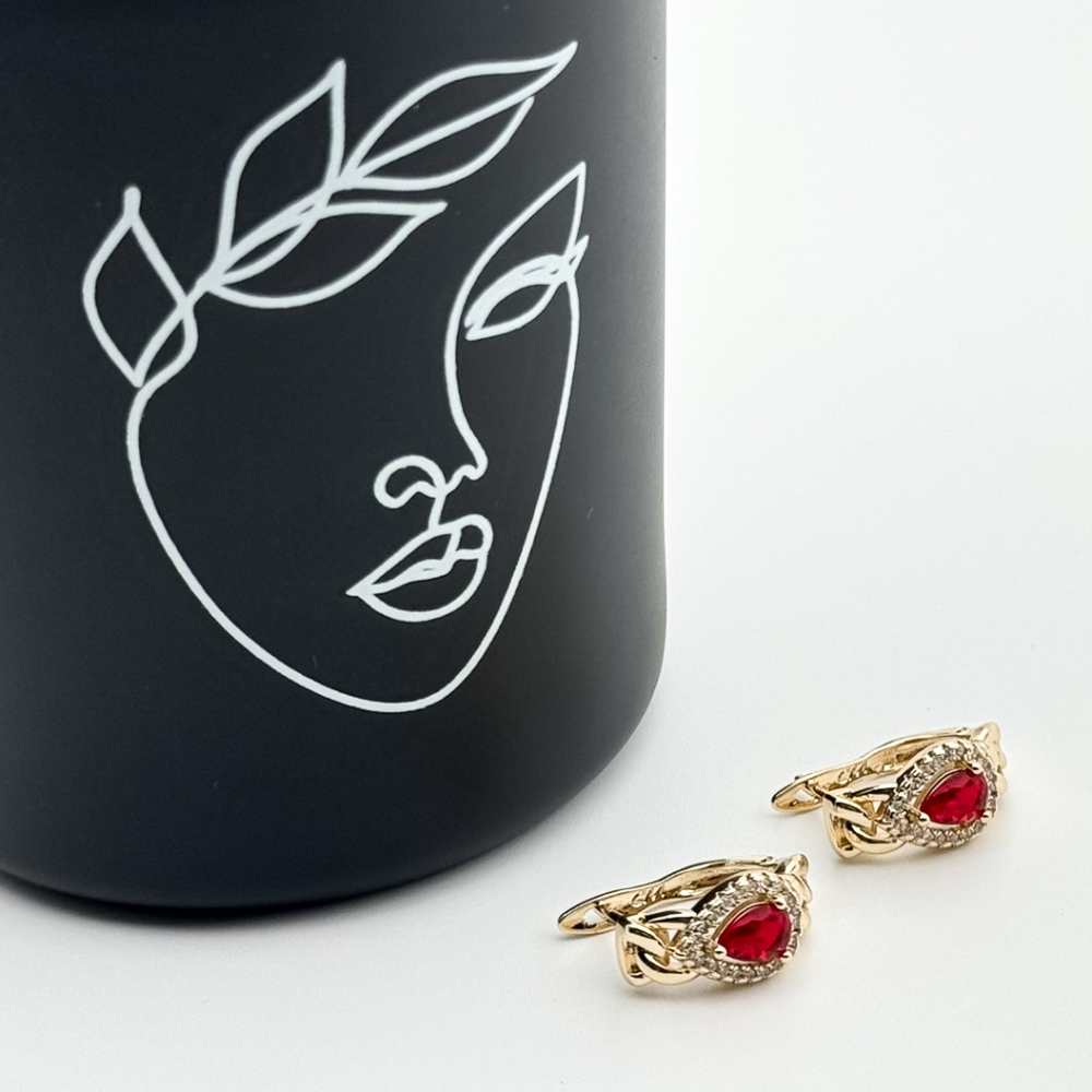 Cercei placati cu aur 18K – CRISSA Cercei placati cu aur 18K – CRISSA