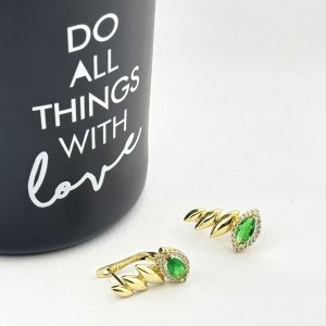 Cercei placati cu aur 18K – CRISSA Cercei placati cu aur 18K – CRISSA