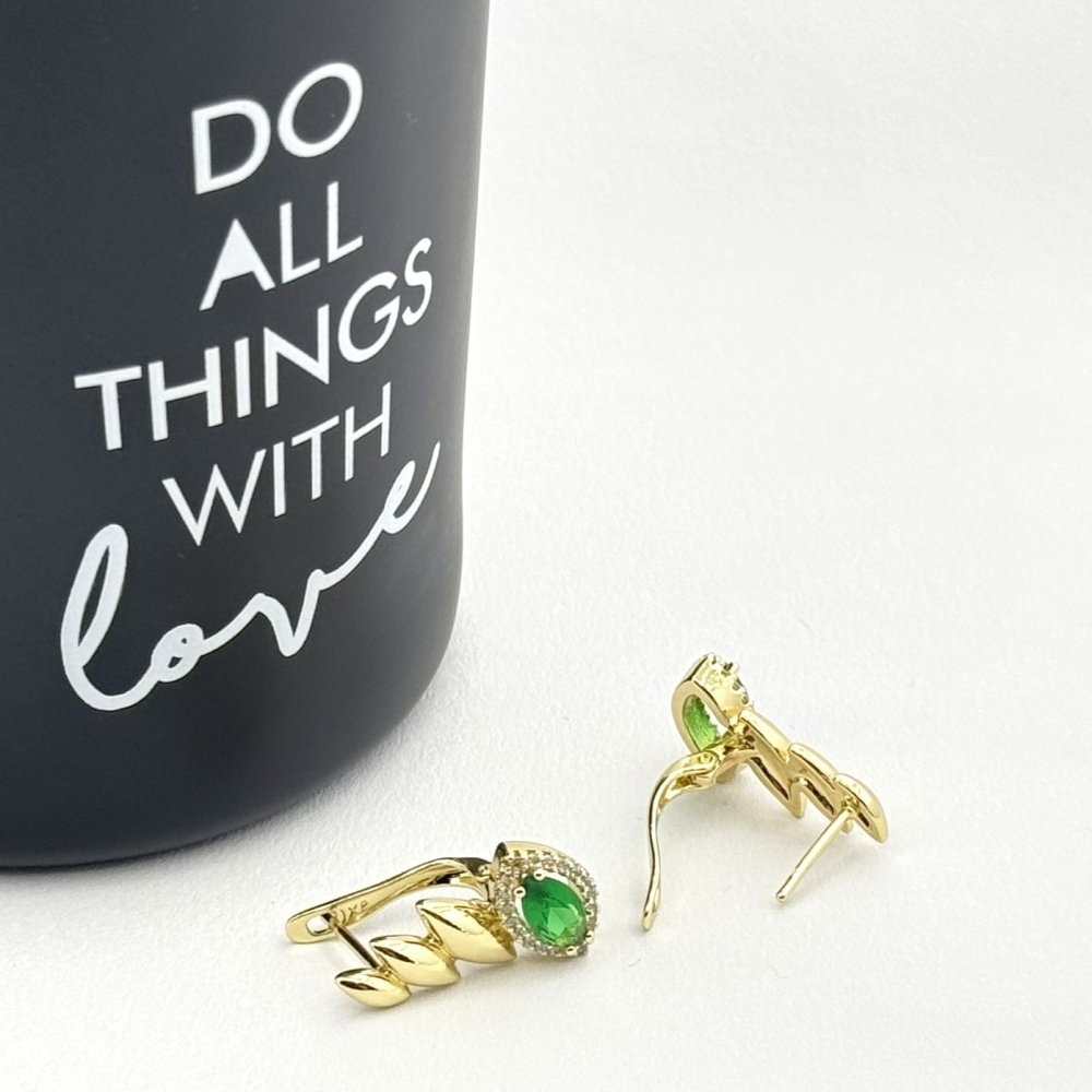 Cercei placati cu aur 18K – CRISSA Cercei placati cu aur 18K – CRISSA