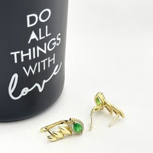 Cercei placati cu aur 18K – CRISSA Cercei placati cu aur 18K – CRISSA