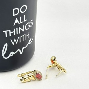 Cercei placati cu aur 18K – CRISSA Cercei placati cu aur 18K – CRISSA