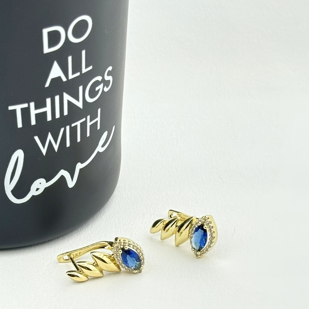 Cercei placati cu aur 18K – CRISSA Cercei placati cu aur 18K – CRISSA