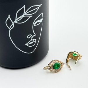 Cercei placati cu aur 18K – CRISSA Cercei placati cu aur 18K – CRISSA