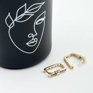 Cercei placati cu aur 18K – CRISSA