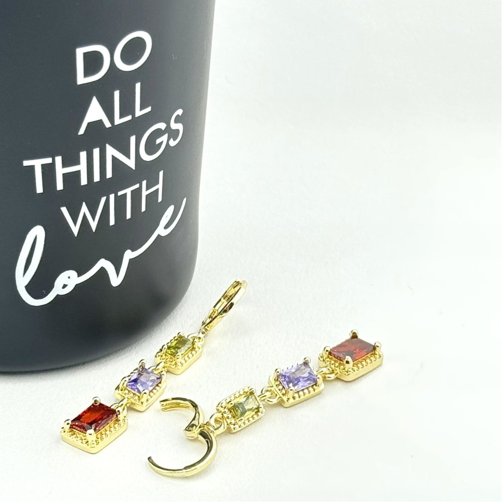 Cercei placati cu aur 18K – CRISSA Cercei placati cu aur 18K – CRISSA