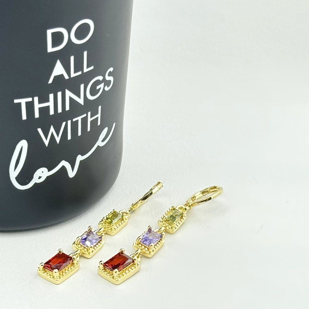 Cercei placati cu aur 18K – CRISSA Cercei placati cu aur 18K – CRISSA