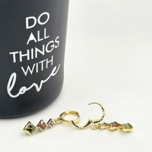 Cercei placati cu aur 18K – CRISSA Cercei placati cu aur 18K – CRISSA