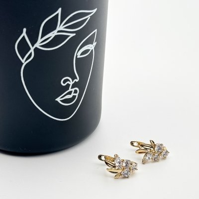 Cercei placati cu aur 18K – CRISSA