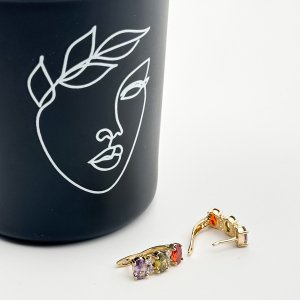 Cercei placati cu aur 18K – CRISSA